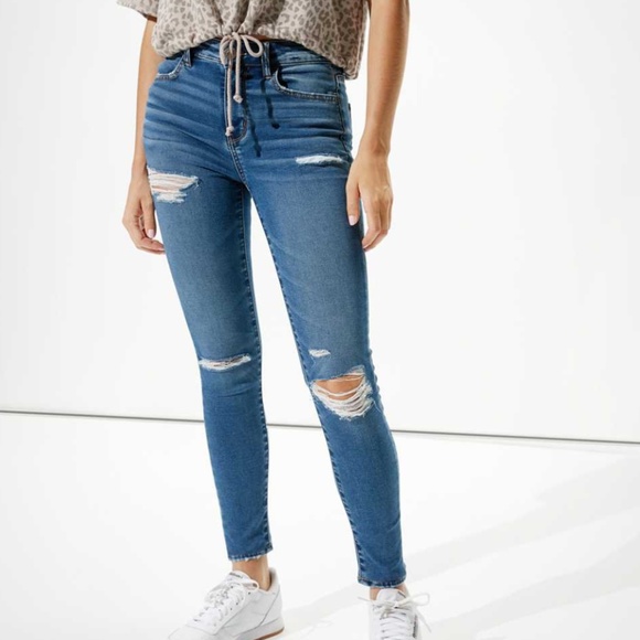 American Eagle Super Stretch Distressed Jegging - Picture 1 of 3